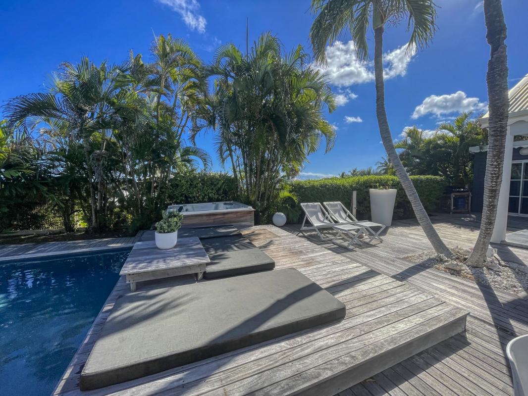42.Location villa piscine Saint François Guadeloupe_Ensemble vue mer